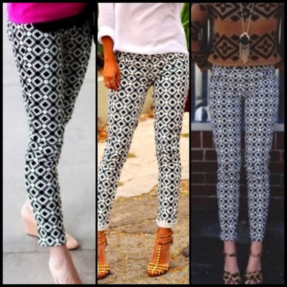 Final Price EUC Blogger Favorite J. Crew Toothpick Jeans in Geometric Print - Picture 14 of 14